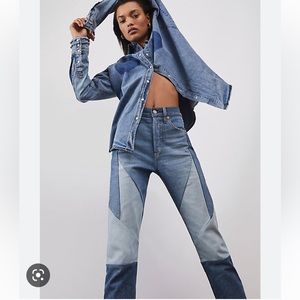 Levi’s 501 Skinny Patchwork Jeans
